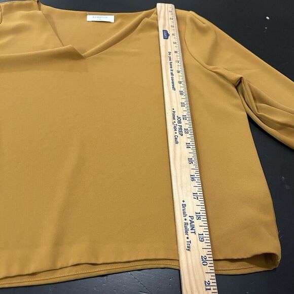 Arirzia Babaton Murphy Blouse Yellow Harvest Gold Size Medium - Picture 7 of 11